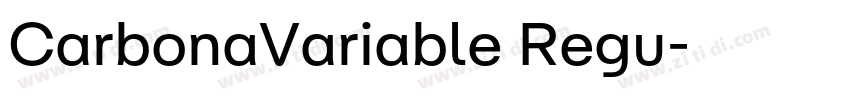 CarbonaVariable Regu字体转换